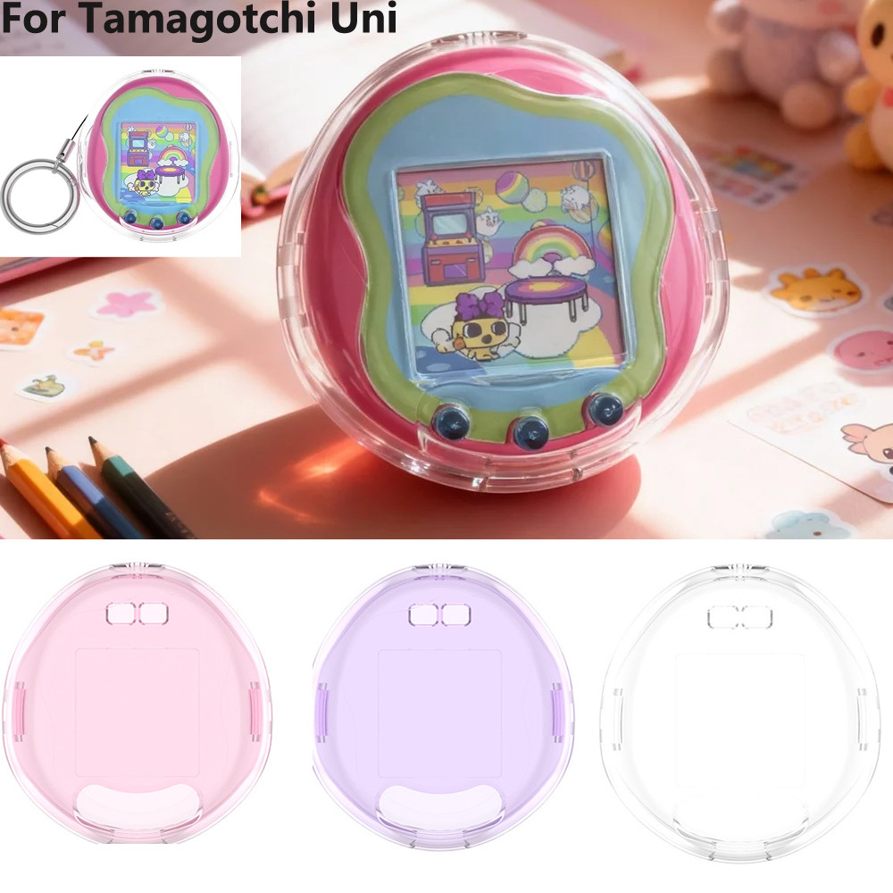 สําหรับเคสป้องกัน Tamagotchi Uni, ฝาครอบป้องกันซิลิโคนใสหล่น - อุปกรณ์เสริมเกมที่ทนทาน