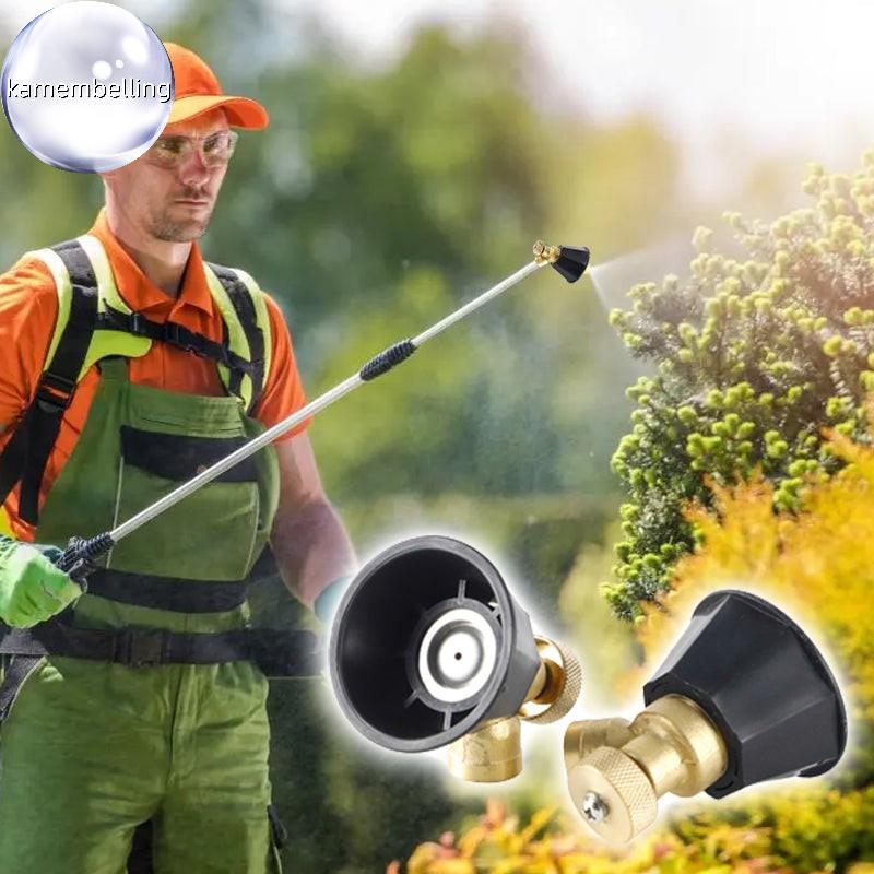 Kamembelling การเกษตรแรงดันสูง Air Vortex ing หัวฉีดปรับ Water Outlet หัวฉีดสําหรับดอกไม้หญ้าสวน Spr