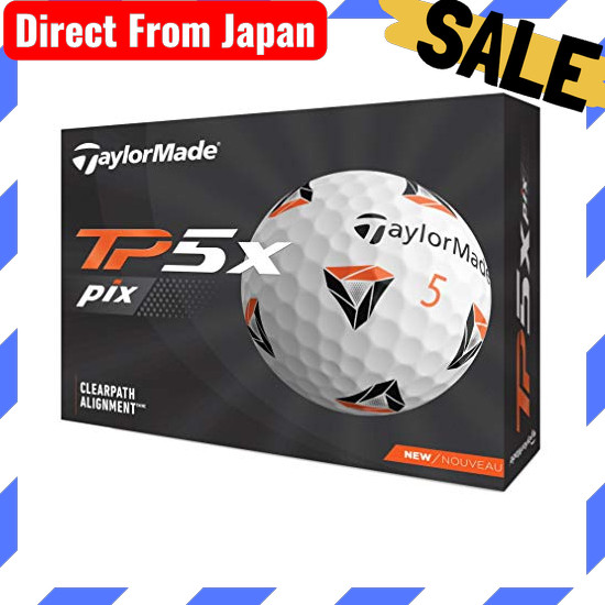 Direct From Japan TAYLOR MADE TP5x pix golf ball 5 piece 2021 model N0803301 White