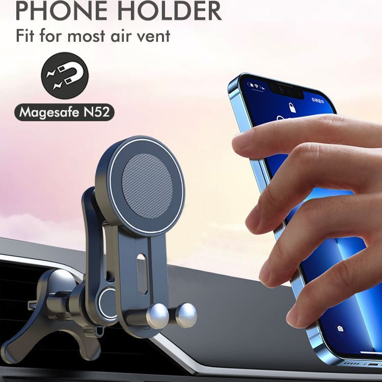 ช่องระบายอากาศในรถยนต์วงเล็บแม่เหล็ก N52 แหวนแม่เหล็กที่แข็งแกร่งแม่เหล็กวงเล็บนําทาง