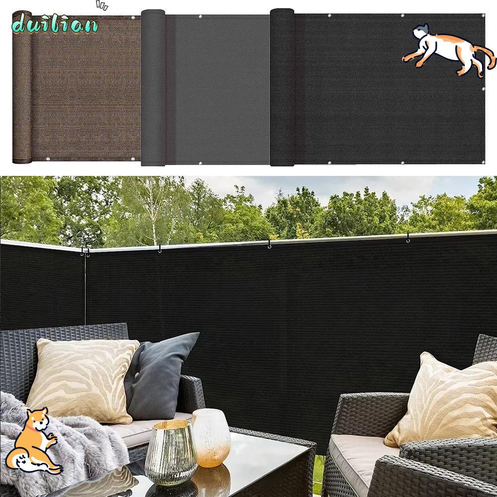 DUILIAN Sun Shading Sails, กันน้ํา 3/5/6M ระเบียง Shade ผ้า, Thicken รั้วรั้ว Patio