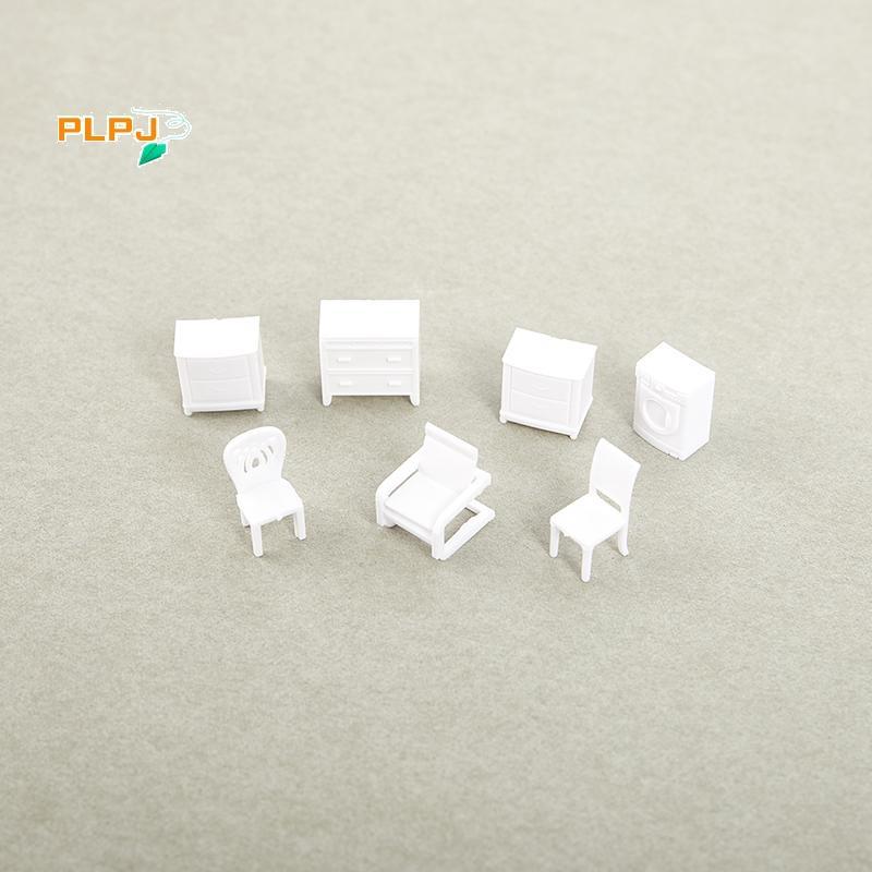 PLPJ 8/10 ชิ้น 1:75 Scale Dinning Miniature เก้าอี้มินิตุ๊กตาเฟอร์นิเจอร์ตกแต่งใหม่