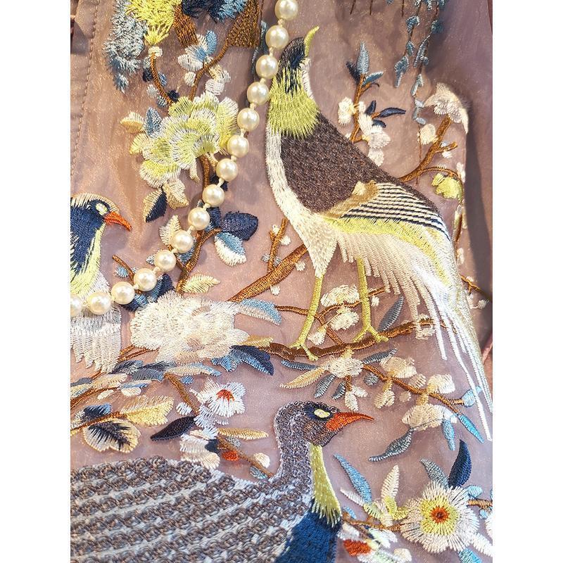 แนวตั้งสไตล์จีนสไตล์จีนสไตล์ใหม่แผ่น cod Tang ชุดความยาวกลางอินเทรนด์ฤดูร้อนปัก Retro เสื้อกั๊กอุตสา