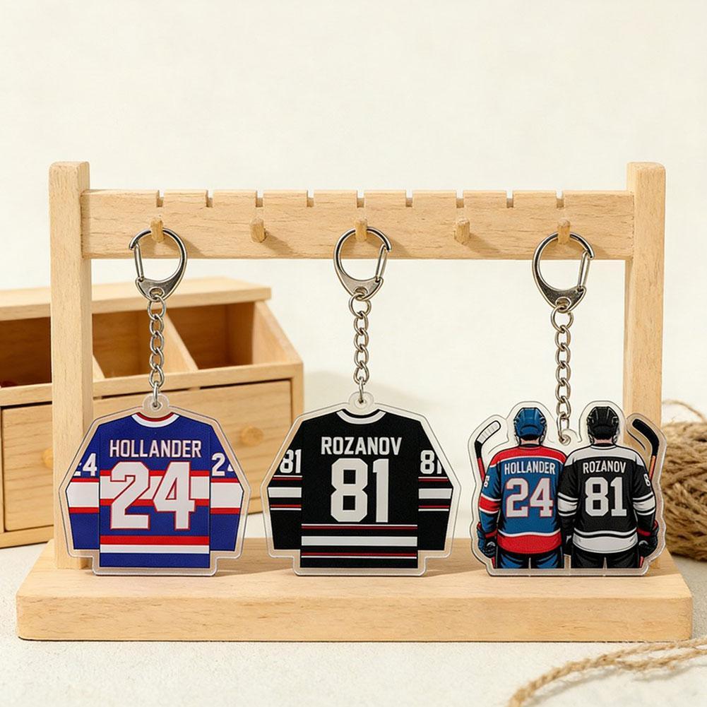 Tv Show Heated Rivalry พวงกุญแจอุปกรณ์เสริมกระเป๋า Shane Ilya Mini แฟน Hollander 24 Rozanov 81 Z2h3