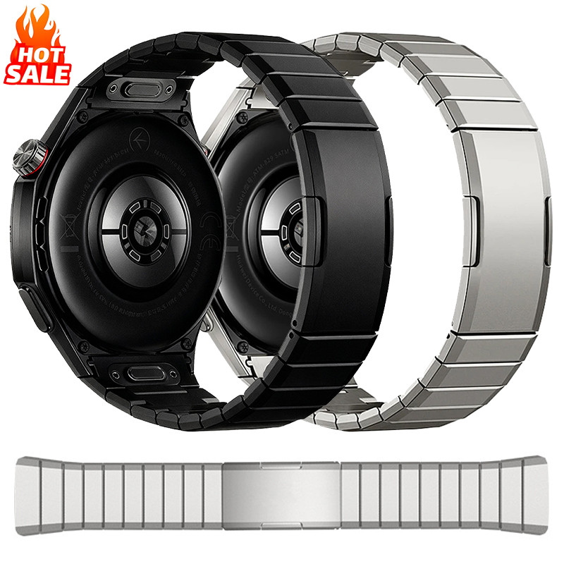 No Gaps สายไทเทเนียมสําหรับนาฬิกา Huawei GT6 Pro 46MM Quick Release สร้อยข้อมือวงโลหะสําหรับนาฬิกา Huawei GT6 Pro สายรัดข้อมือหรูหรา