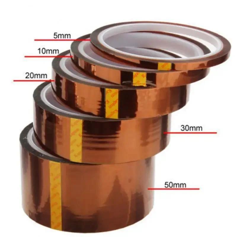 1PC Self กาวเทป 33M เทปทนอุณหภูมิสูง Electronics อุตสาหกรรมเชื่อม Polyimide Capton ฉนวนเทป 12 ขนาด
