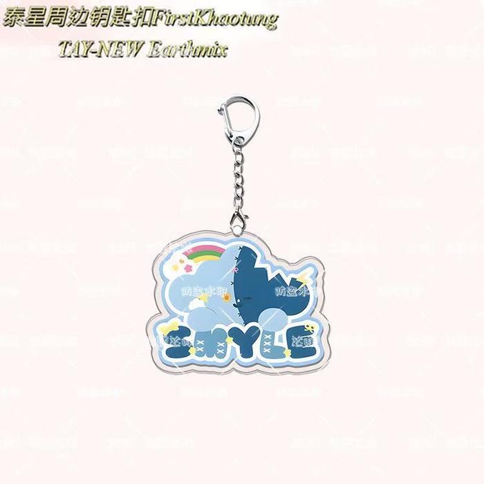 GMMTV Ohmonnanon BounPrem Joogdunk ตัวการ์ตูนพวงกุญแจพิมพ์สองด้านกระเป๋าเป้สะพายหลังตกแต่ง Anydomiia