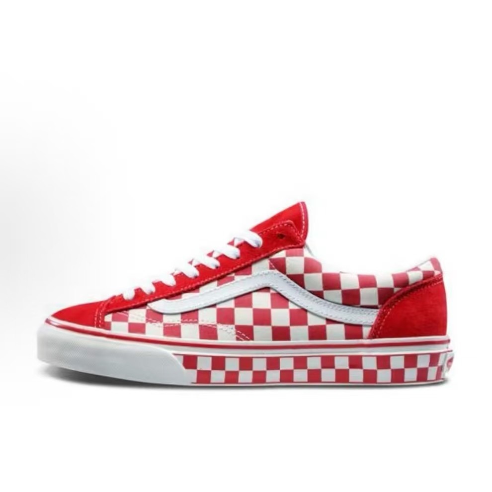 ของแท้ 100%🏆 Vans Style 36 Retro Chec Sneakers kสบาย รองเท้ากีฬา รองเท้าผ้าใบ🚚จัดส่งที่รวดเร็วและฟรี