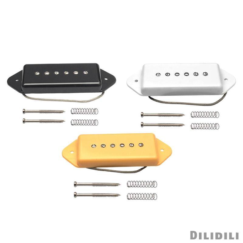 [Dilidili] Classic P90 Pickup White Cover Balanced Output กีตาร์ไฟฟ้าอะไหล่สําหรับการซ่อมแซมและบํารุ