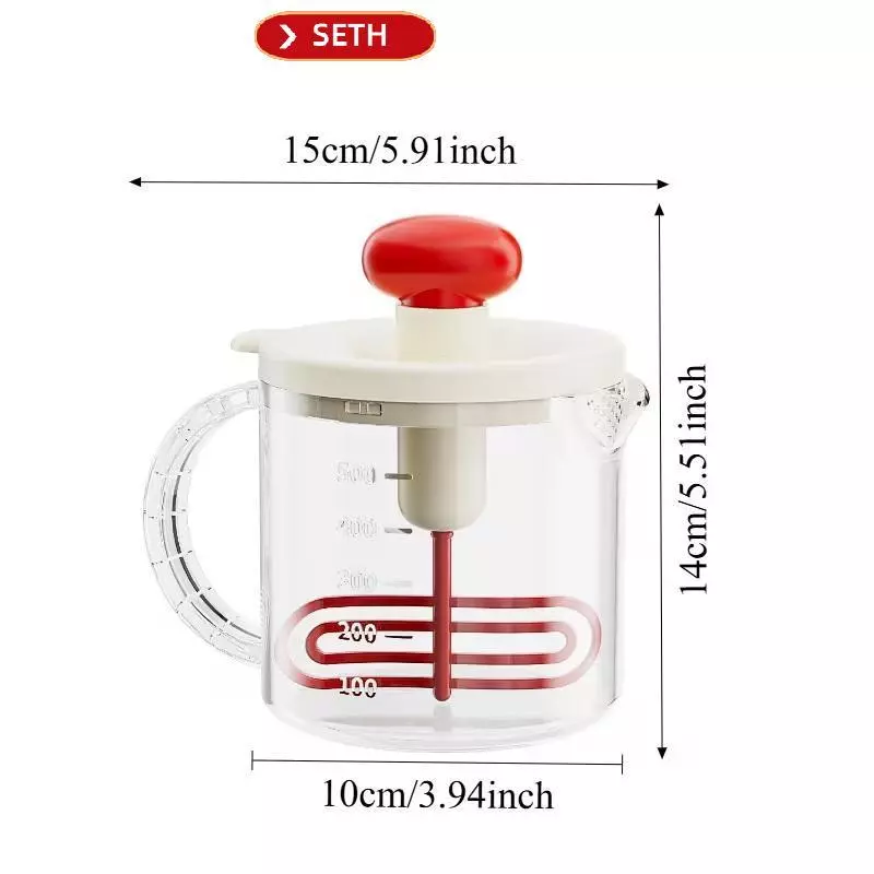 SETH Manual Press Egg Churn Cream Whipper Kitchen Gadget thumbnail 6