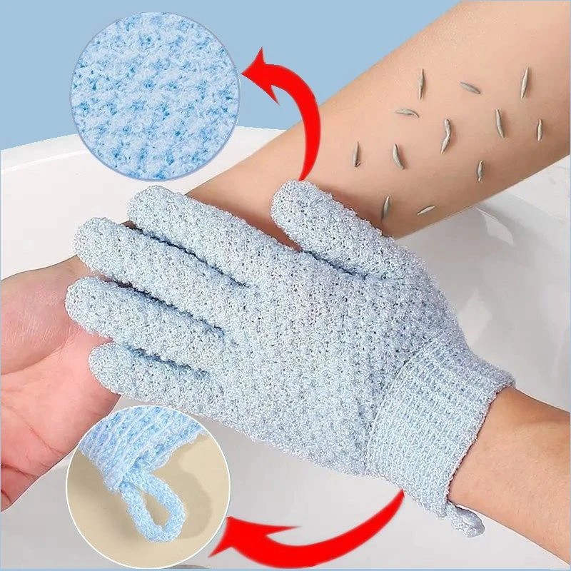 Rubbing Towel Five Finger Shower Gloves Shower Frosted Mud Shower Tools Frosted Shower Towel Scrubbi