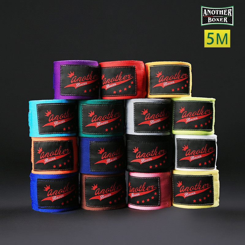Fighting Boxing Laced-Up Gloves Sanda Bag Sanda Sports 5m Laced-Up Hand Bandage Hand Strap Bandage M