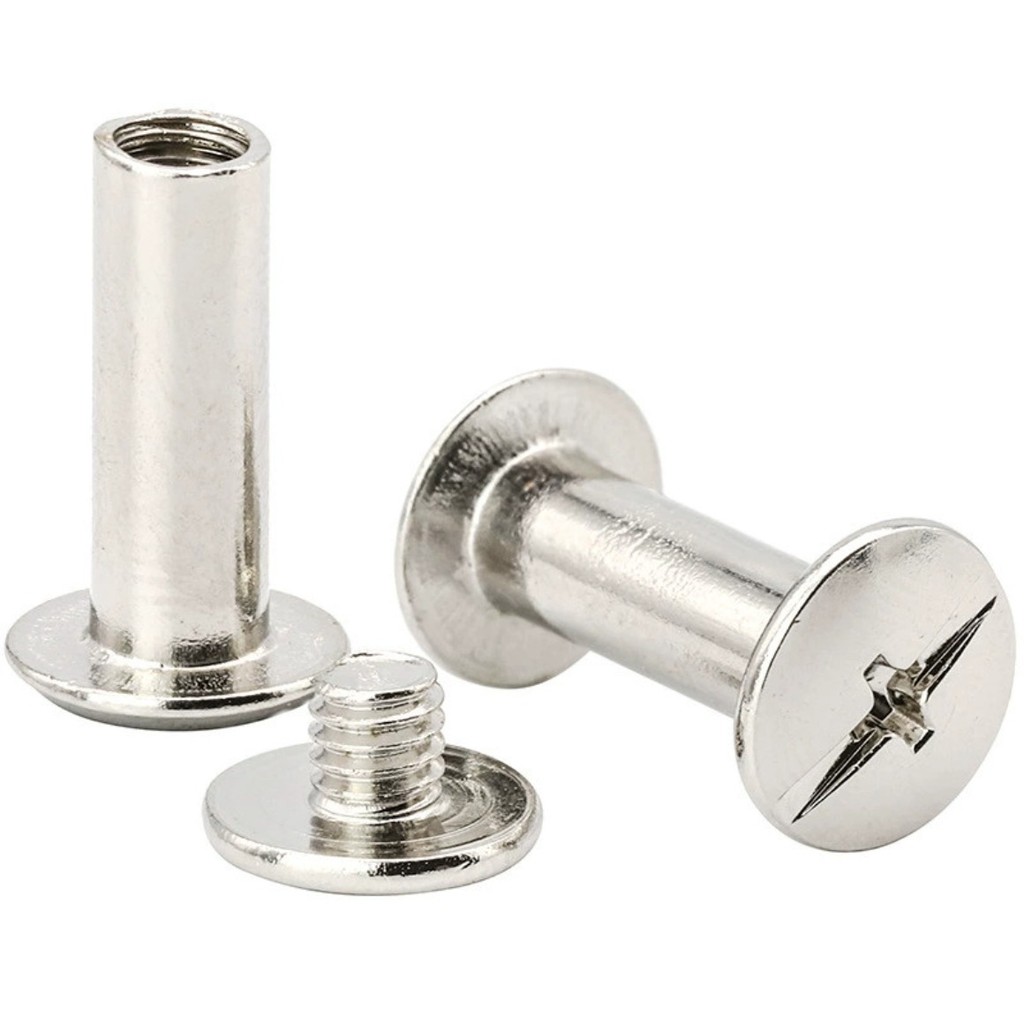 304 สแตนเลสสตีลหญิง Rivets สกรูก้นอัลบั้มภาพ Ledger Nails M4/M4.5