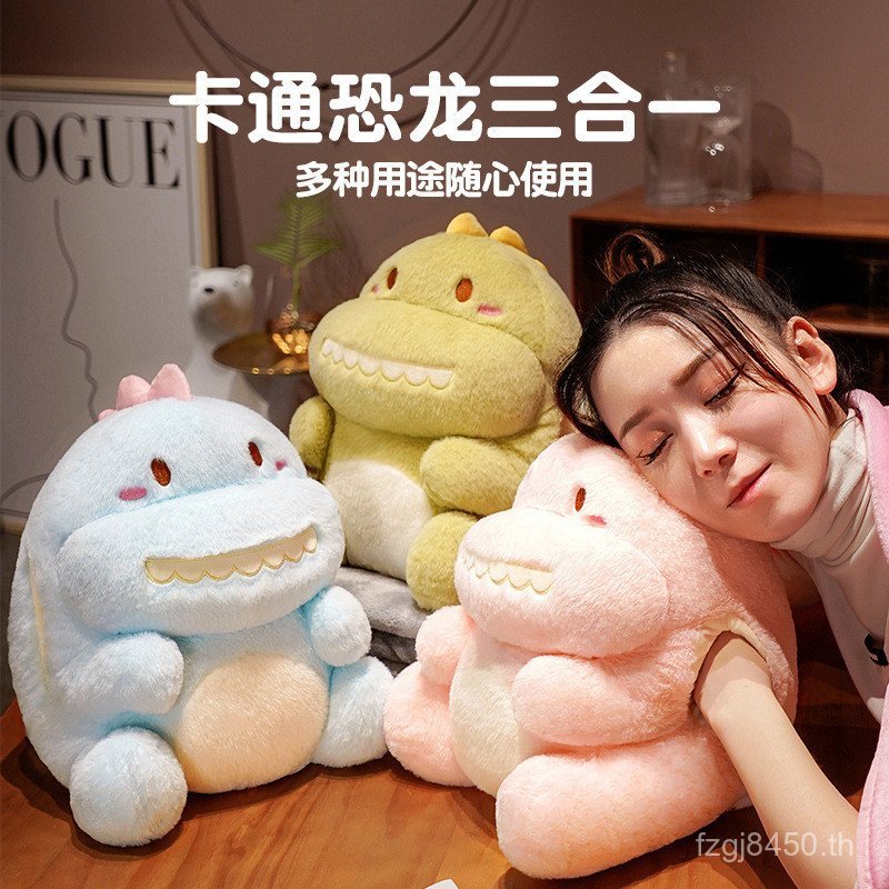 Hug Gong Dual-use Matte หมอนสํานักงานหมอนเบาะมืออุ่นโลโก้ผ้านวมสองในหนึ่งเดียวสามารถเพิ่มผ้าห่มเอวเล