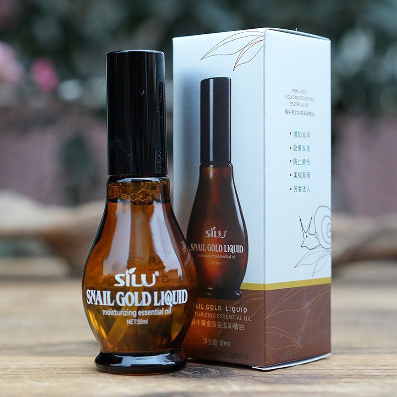 Slujie Snail Gold Repair Repairing Liquid น้ําหอมดูแลเส้นผมน้ํามันหอมระเหยปรับปรุง Frizz Moisturizing Dry ไม่มีล้าง