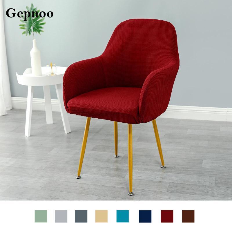 [Gepnoo] ผ้าคลุมรับประทานอาหาร Jacquard ติดตั้งง่าย ผ้าคลุมห้องรับประทานอาหาร ผ้า Elas