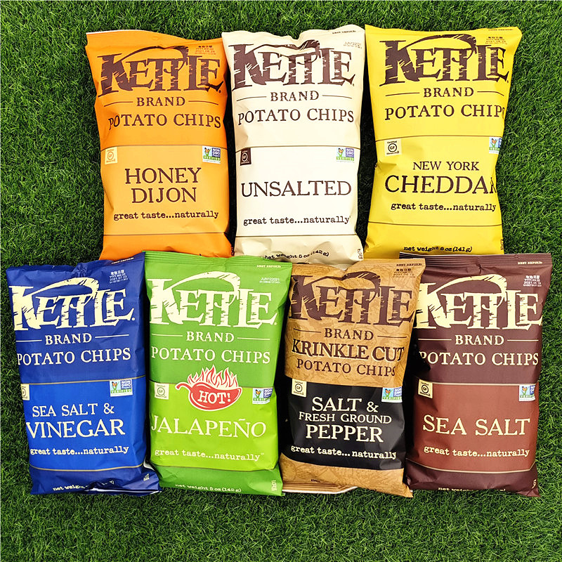 Kete Handmade POTATO CHIPS Big Pack Natural POTATO CHIPS Puffed Casual Snacks KETTLE POTATO CHIPS