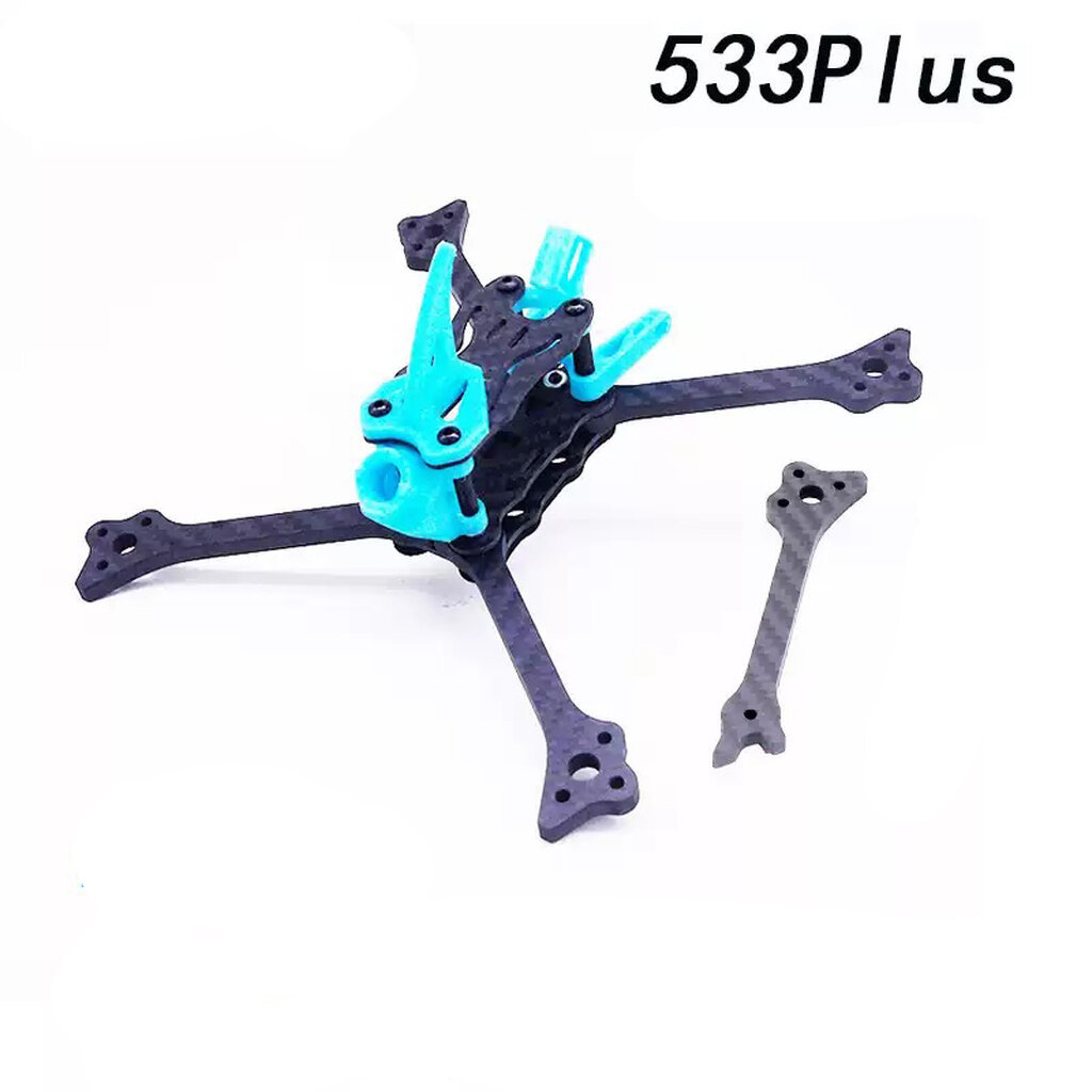 [61] 533 Plus ลำ+1แขนอะไหล่ 5-Inch Freestyle & Racing FPV Drone Frame – Analog & Vista Compatible, F