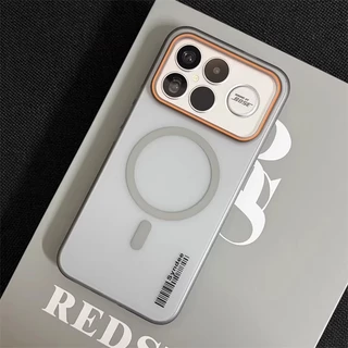 เคสโทรศัพท์สําหรับ Xiaomi Poco F8 F7 F6 F5 Pro/Ultra Poco X5 X6 X7 Pro Matte ฝาครอบแม่เหล็กโปร่งใสบาง Anti-fall ปลอก