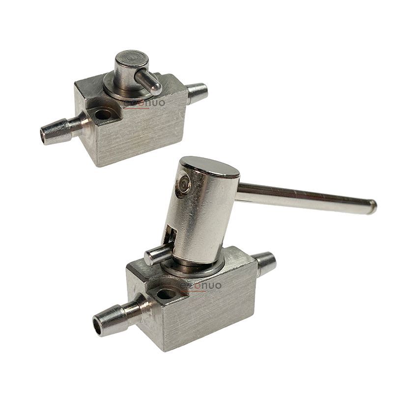 Printer Cleaning Valve Stainless Steel 2 Way 3 Way Valve Handle UV Flatbed Parts