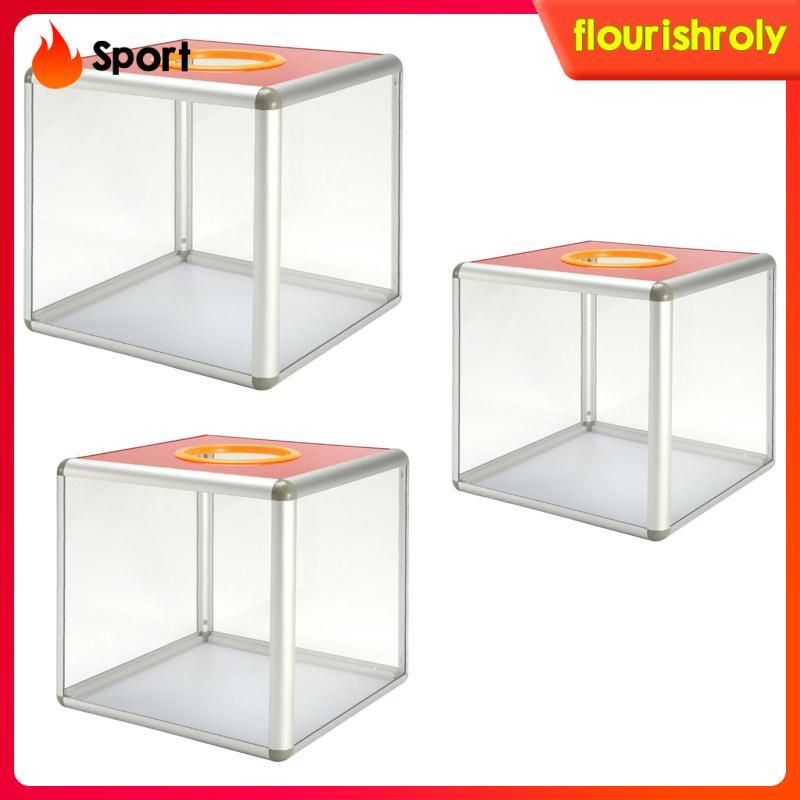 [Flurish] Raffle Box Portable Multi-scenario Transparent Lottery Box Feedback Case Ticket