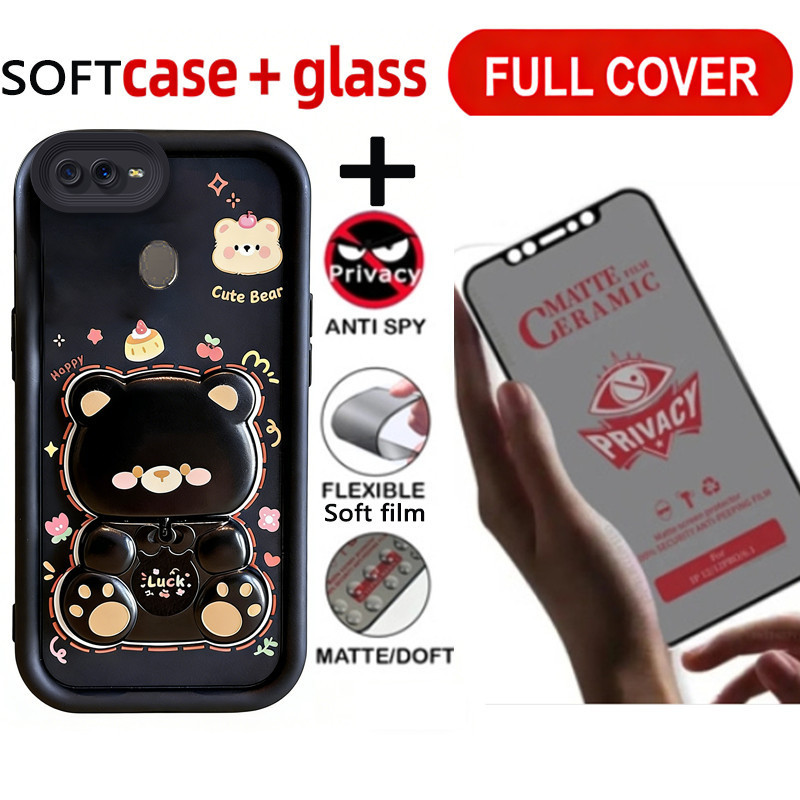 PBZZ เซรามิคความเป็นส่วนตัวกระจกนิรภัยสําหรับOppo a5s a12 A7 a3s a1k a12e F9 F11 PRO A5 A9 2020 เคสโ