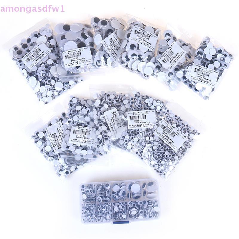 Amongassdfw1 Self-กาวผสมEyesสําหรับของเล่นตุ๊กตาGogly wiggly Eyes DIYอุปกรณ์เสริมใหม่