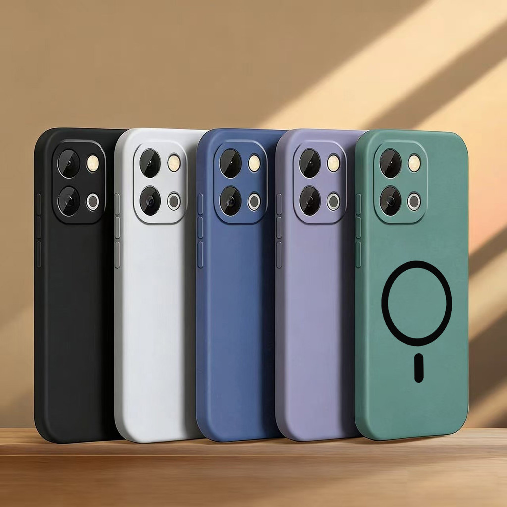 เคสซิลิโคนTPUสําหรับVIVO Y31D 4G / Y500i 5G Matte Softปกหลังพร้อมสติกเกอร์แม่เหล็ก