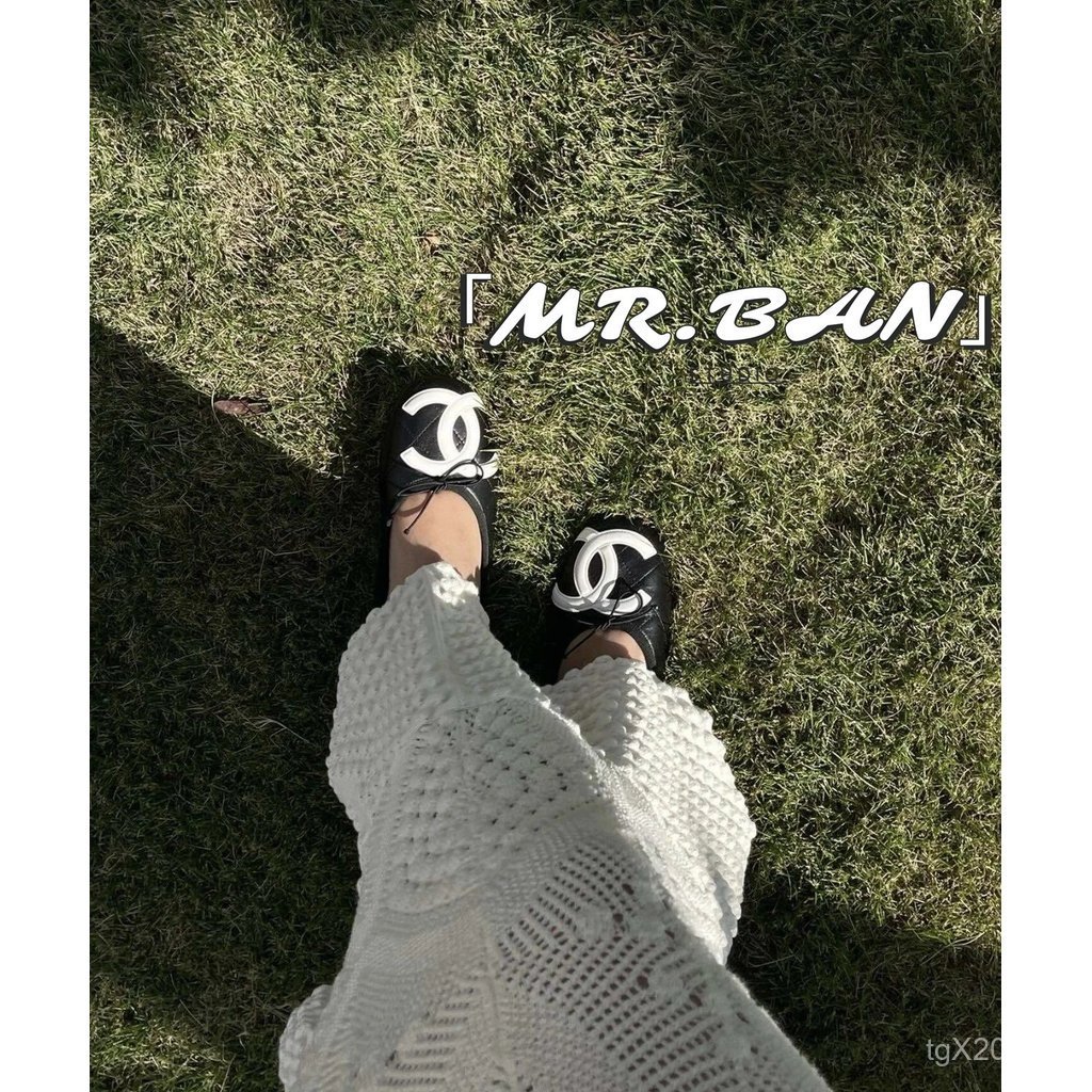 Daigou เกรด Original Chanel Vintage Chanel Vintage Series รองเท้าเดี่ยวรองเท้าบัลเล่ต์ Chanel Chanel