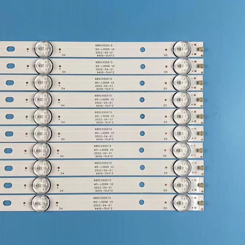 LED Backlight strip 5 โคมไฟสําหรับ 58PU55STC-SM CX58D05-ZC22AG-02E 308050DTZ001 3080558F20DTZ001 MS-