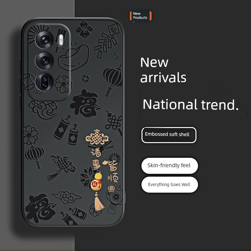 เคส oppo a18 เคสออปโป้a18 ทุกอย่าง Goes Smooth นูนเหมาะสําหรับ oppoReno12 เคสโทรศัพท์ Reno12Pro ใหม่