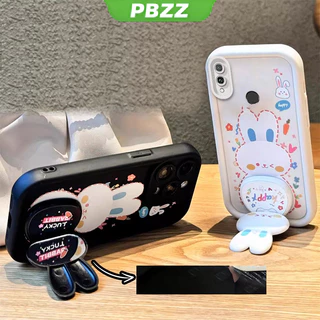 PBZZ FOR เคส สําหรับ huawei y7 2019 huawei y9 2019 huawei y7 pro 2019 เคสโทรศัพท์ Softcase ซิลิโคนกันกระแทกใหม่ออกแบบความงามกระจกกระต่ายผู้ถือ JTCETZJ01