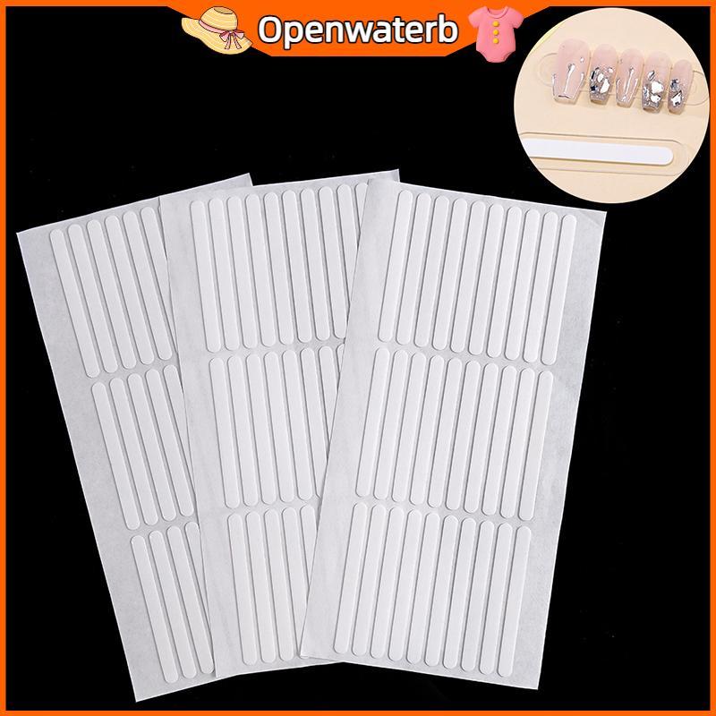 [KAN] 300 ชิ้น/10 แผ่นสองด้านแสดงชั้นวางเล็บเคล็ดลับ Self-Adhesive ที่ถอดออกได้เล็บขาตั้งจอแสดงผล Stiers FXH