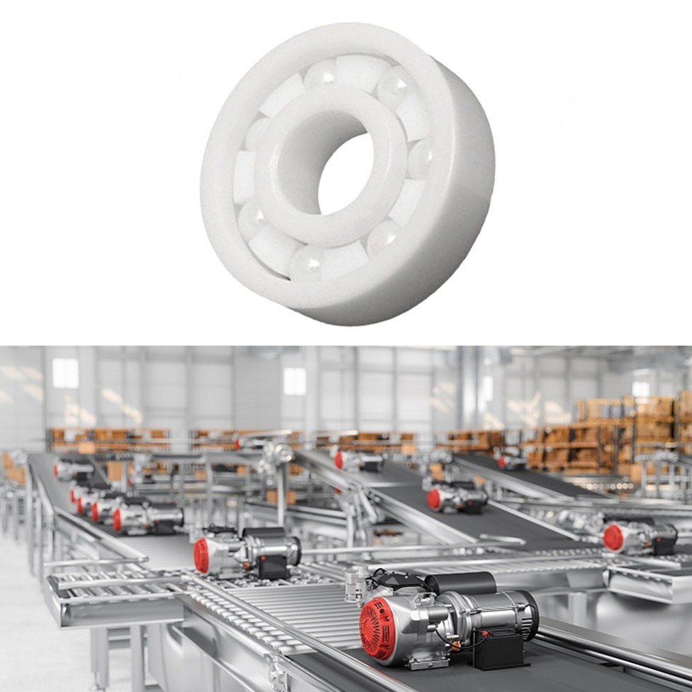 626CE Full สําหรับ Zro2 แบริ่ง 6x19x6 มม. เซรามิคปิดผนึกสีขาวสําหรับอุปกรณ์อุตสาหกรรม