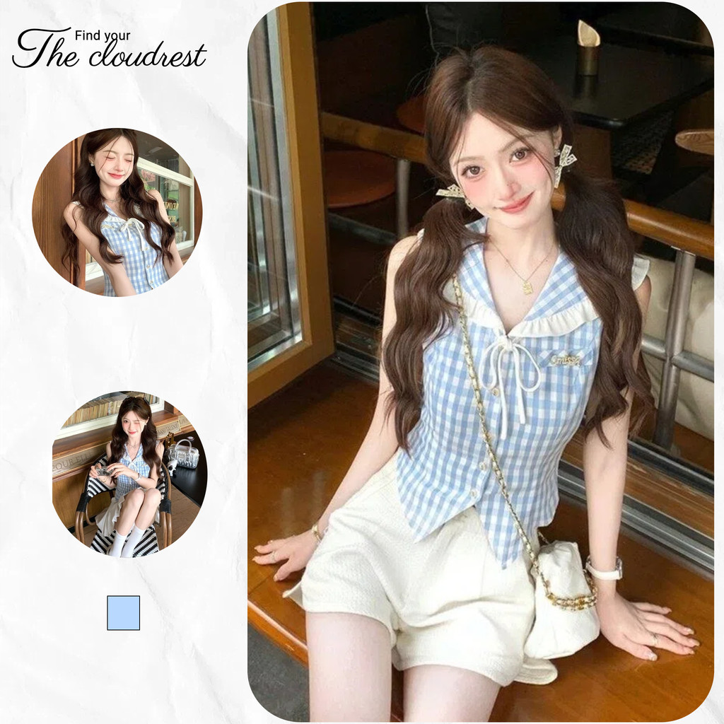 เสื้อเชิ้ตแขนสั้น ผ้าชีฟอง ทรงหลวม แฟชั่นฤดูร้อน สําหรับผู้หญิง