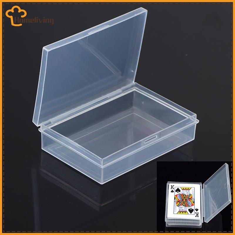 HOME กล่องพลาสติกเล่นไพ่คอนเทนเนอร์ PP Storage Case Paing Poker Box TH