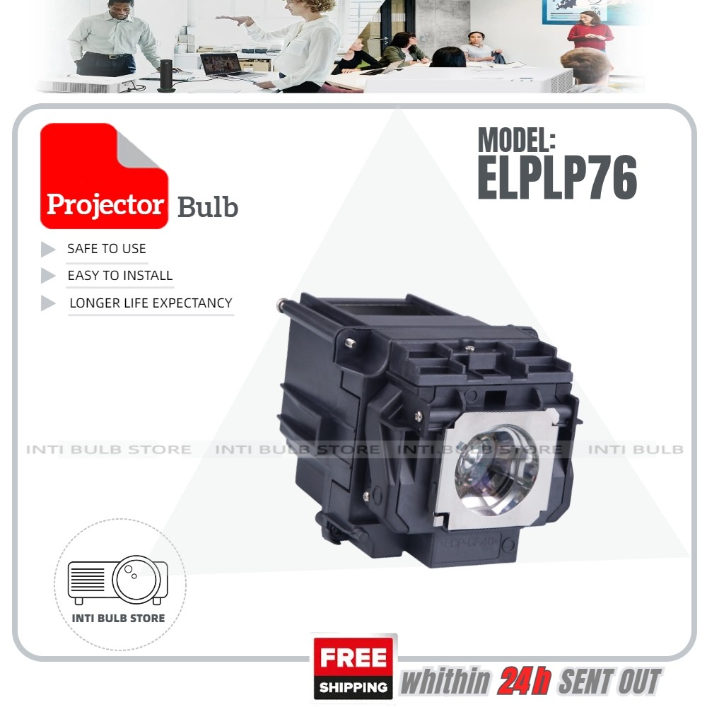 ELPLP76 โคมไฟโปรเจคเตอร์ Epson CB-G6070W G6570WU G6150 G6250W Powerlite Pro G6970WU G6050W G6050WNL 