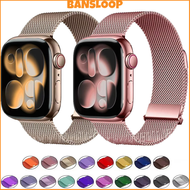สายรัดสแตนเลส for IWatch Smartwatch Ultra/SE 3 2 49มม Series 11 10 9 8 7 6 5 4 3 2 1 46มม 45มม 41มม 40มม 44มม 42มม 38มม