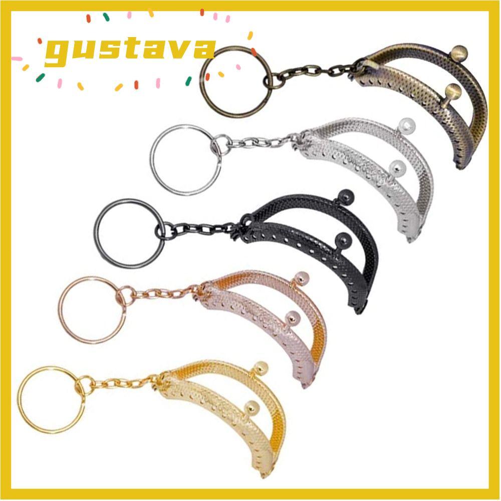 GUSTAVA Purse Clasp Frame Bag Claspsps Vintage Pattern Bag Frame Buckle DIY Craft Bag Making Purse F