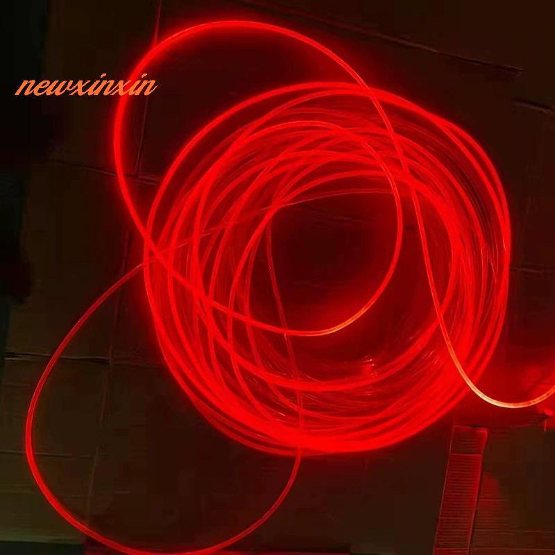 [NT-t] 1 ม้วน 5M โปร่งใสด้านข้างเรืองแสงพลาสติก Pmma Fiber Optic Cable Solid Core Optic Cable เส้นผ่