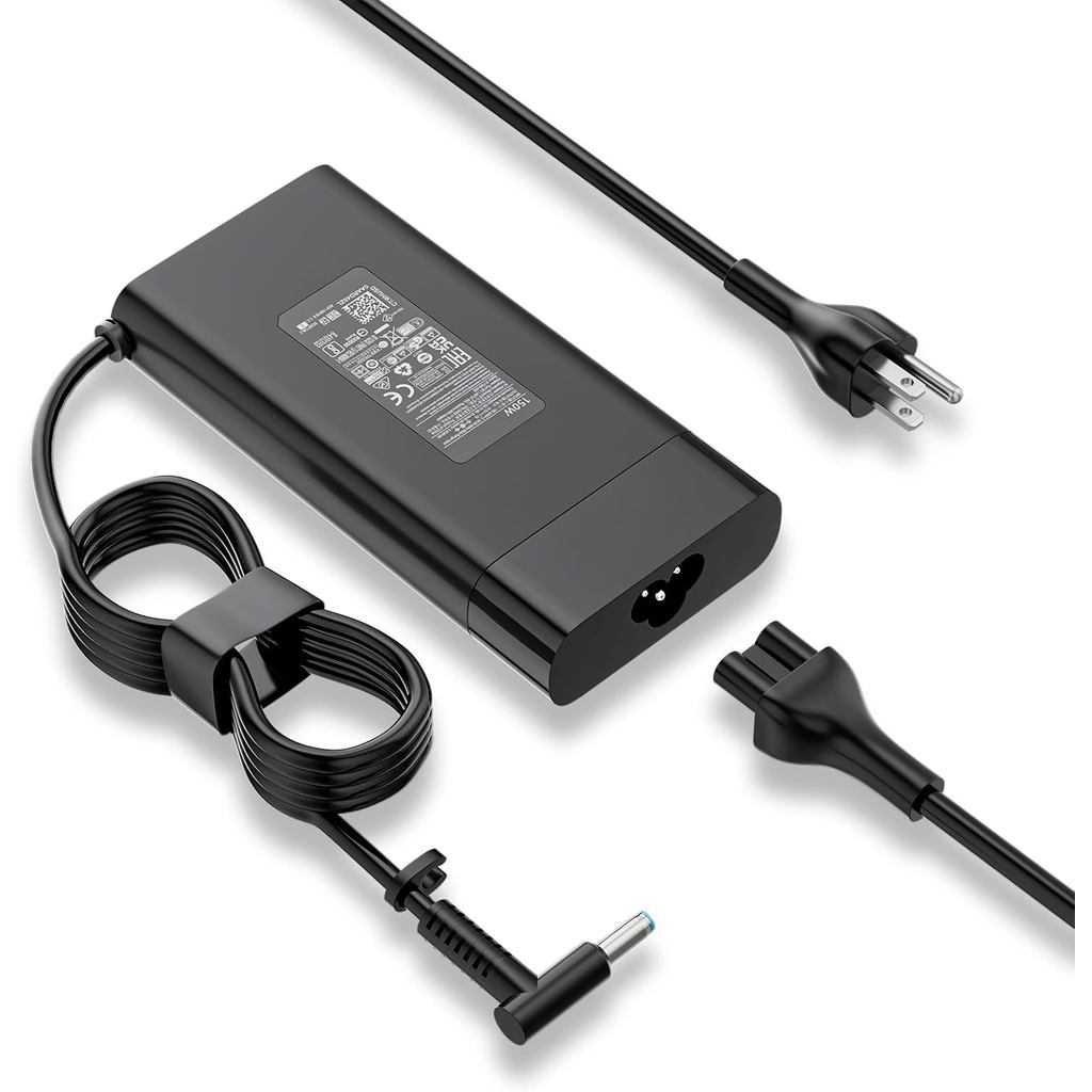 150W 19.5V 7.7A Charger ใช้งานร่วมกับ HP แล็ปท็อป, Pavilion Gaming 15 15-bc 17 OMEN ZBook 15 G3 G4 G