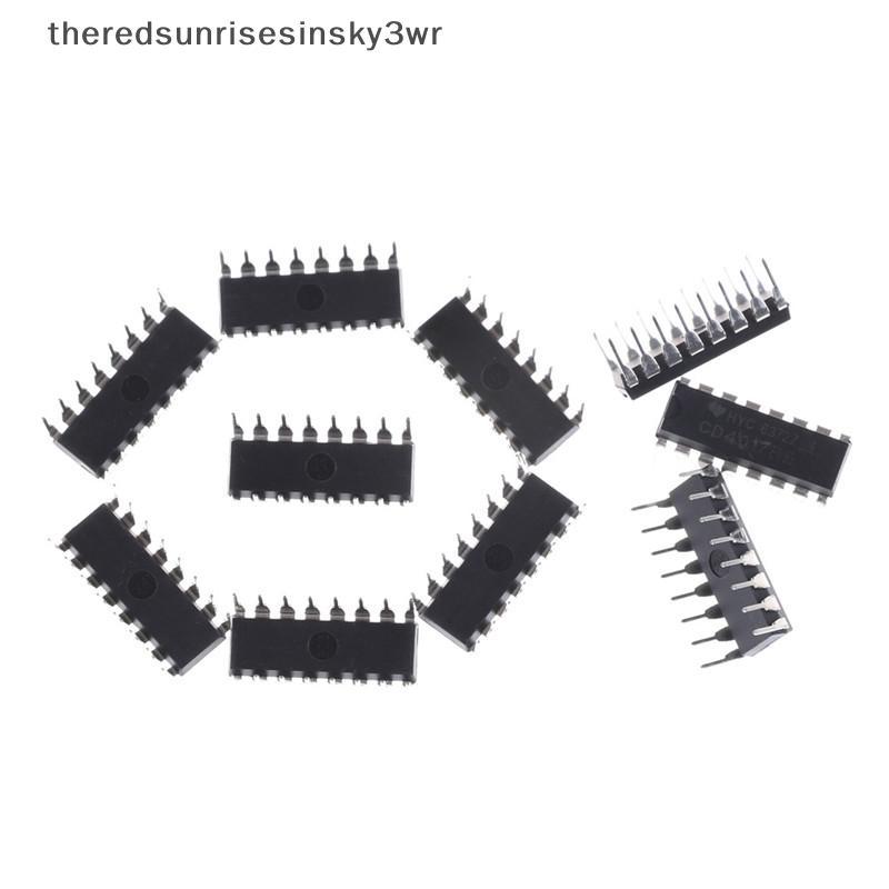 (the) 10PCS CD4017BE 4017 CD4017 Decade Counter Divider IC (TH)