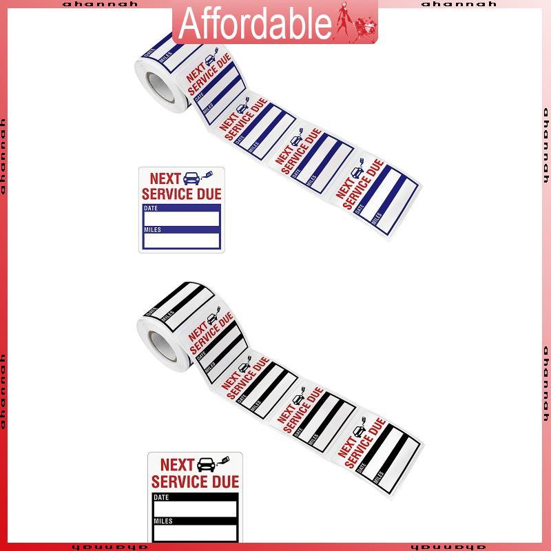 AH 150 ชิ้นเปลี่ยนน้ํามันเตือนสติกเกอร์ Next Service Due ป้าย Low-Tack สําหรับกระจกรถยนต์หน้าต่าง 2 