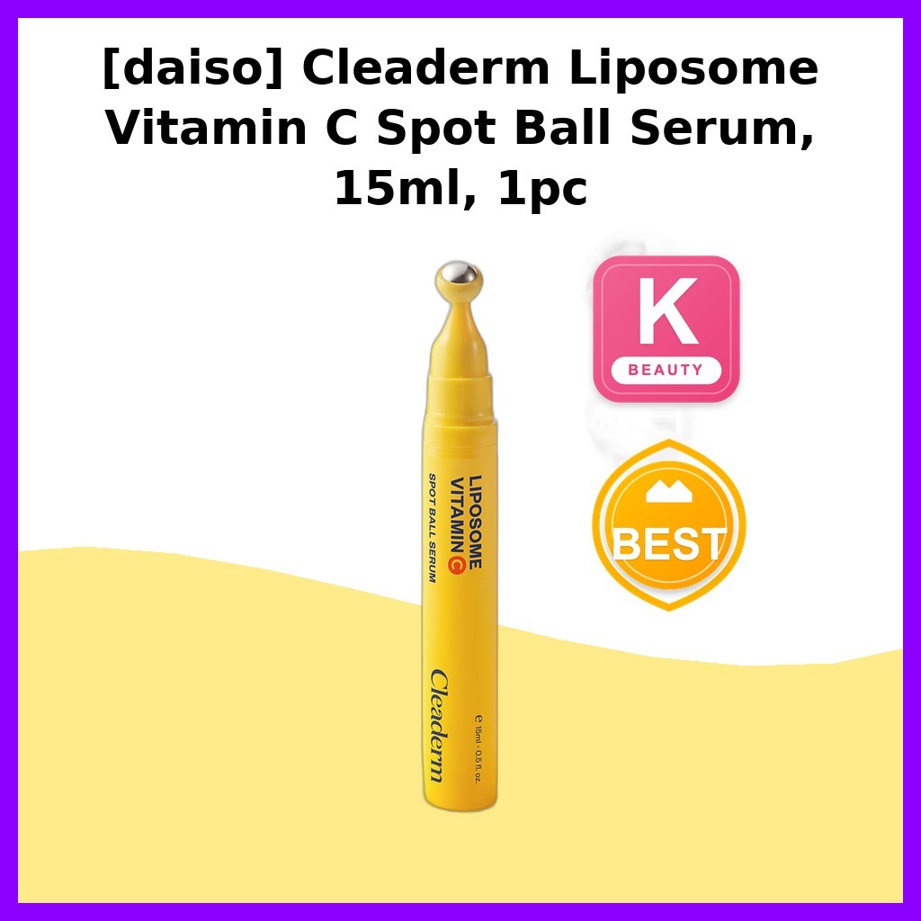 [daiso] Cleaderm Liposome Vitamin C Spot Ball Serum, 15ml, 1pc / Korean Spot Serum / Vitamin C Boost