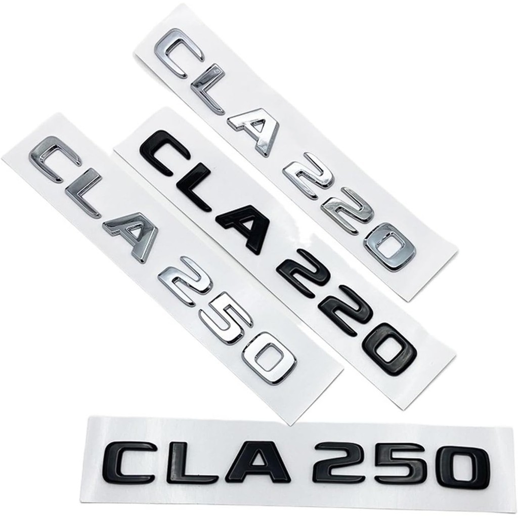 ตัวอักษร 3D CLA180 CLA200 CLA220 CLA250 CLA260 โลโก้ ABS บังโคลนรถ ช่องกระเป๋า สติกเกอร์โลโก้ด้านหลั