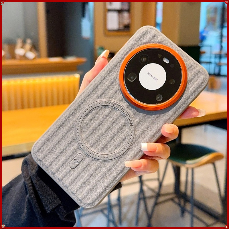 แนวตั้งGRAINเคสโทรศัพท์แม่เหล็กสําหรับHonor X9D X9C X70 X60 Pro Magic 8 7 6 Proโลหะเลนส์กรอบAnti drop CaseหรูหราธุรกิจSenseป้องกันกรณีหนัง