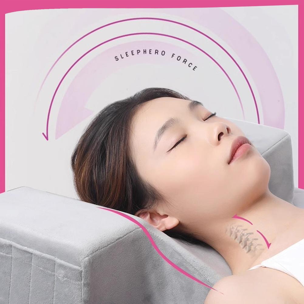 Eyelash Extension Flannel Pillows Eyelash Pillow With Disposable Pillow Cover Makeup Tool B9u8