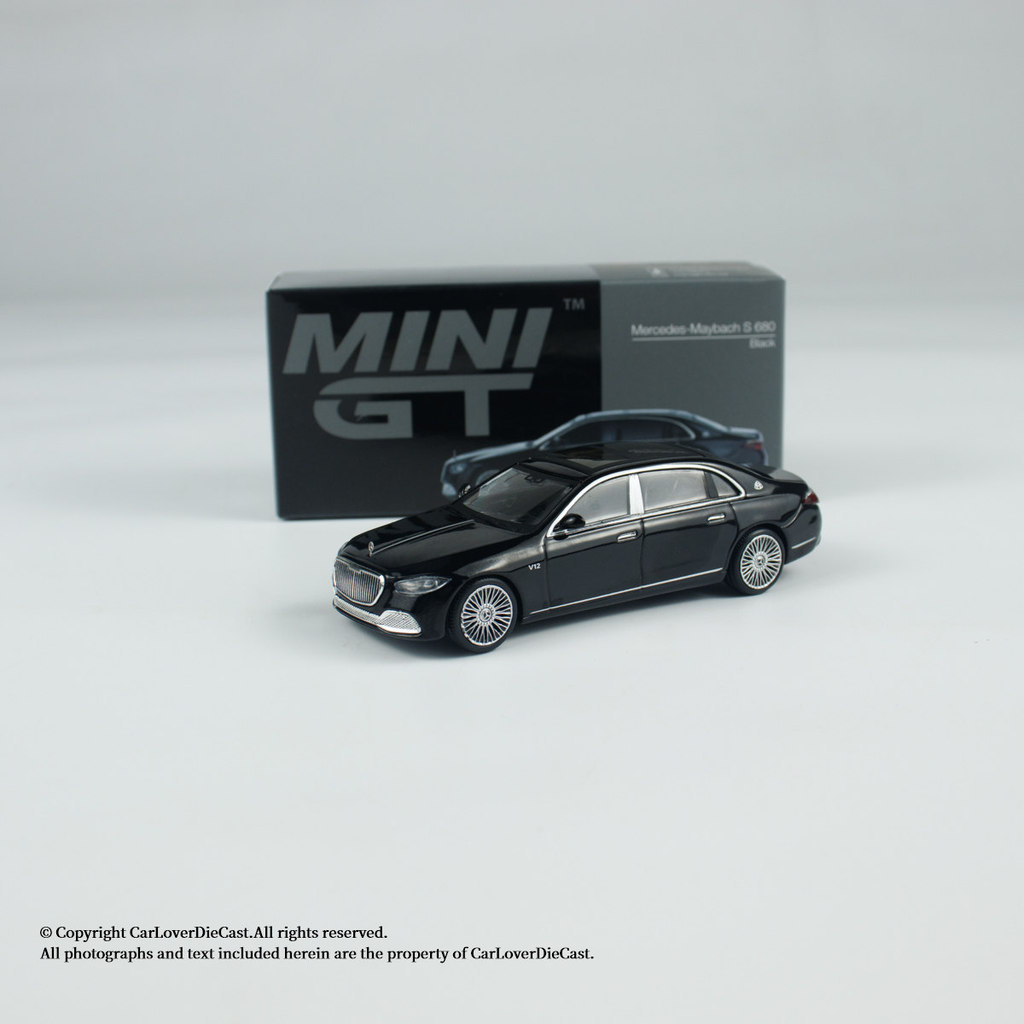 现货热销TSM MINI GT 1:64 Mercedes-Maybach S 680 Black 合金车模