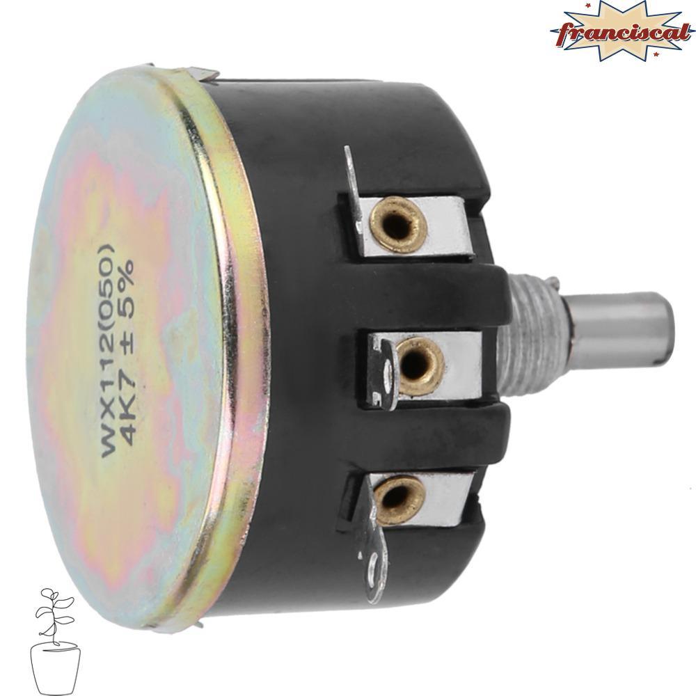 FRANCISCAL เครื่องวัดกระแสไฟฟ้าแบบปรับได้, 5w Wx112(050) 4.7k Potentiometer, ส่วนประกอบที่แม่นยําวงก