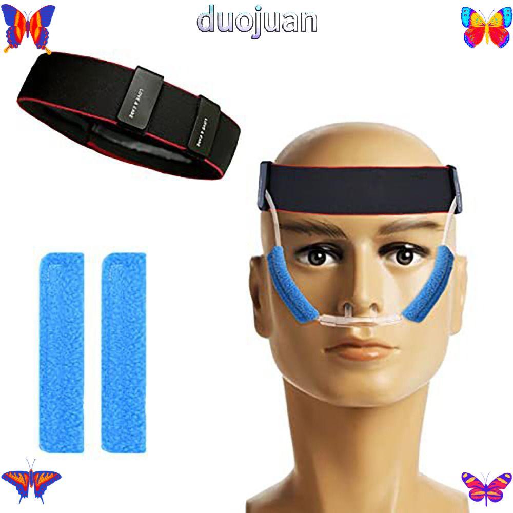 DUOJUAN Nasal Cannula Ear Cushions, Universal Oxygen Supplies Oxygen Cannula Cushion, Polar Fleece S